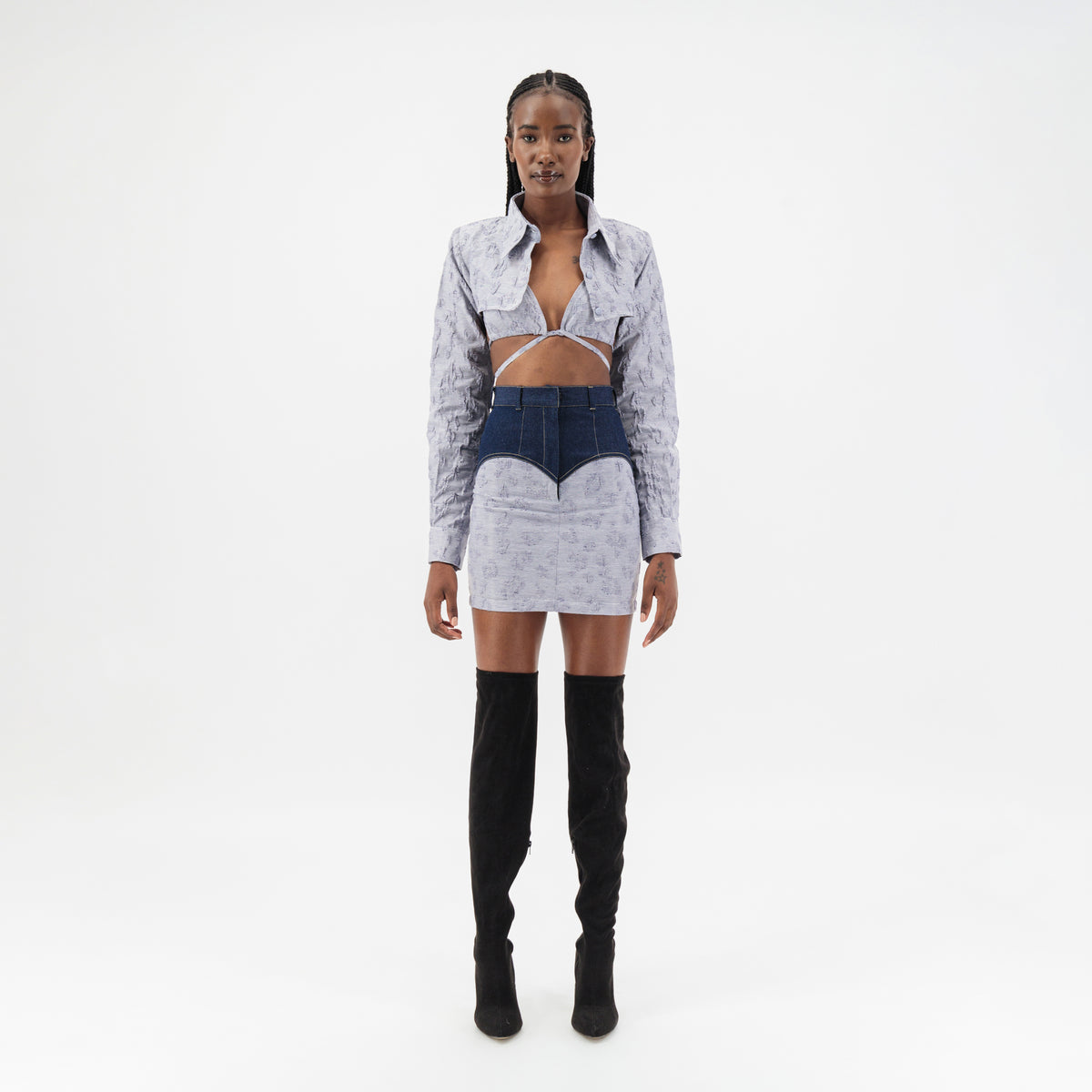 Jacquard Layered Top