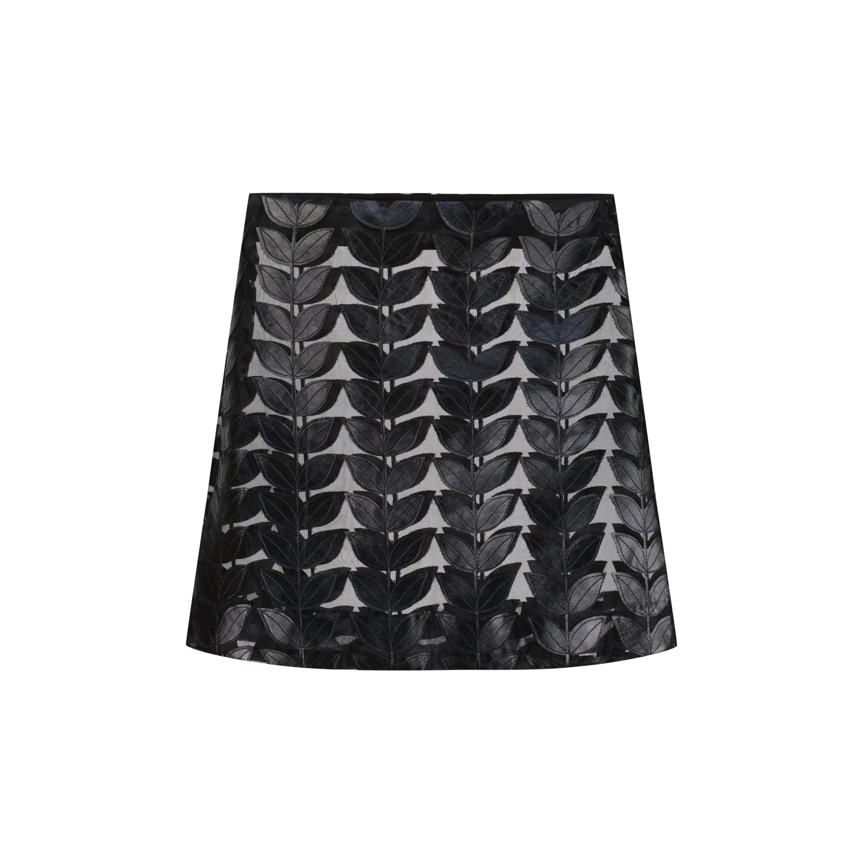 The Leather Leaf Mini Skirt