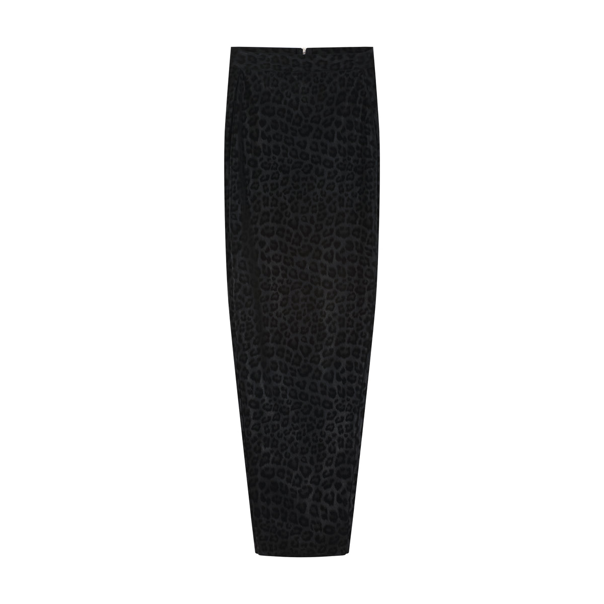 Leopard Print Scrunched Pencil Skirt