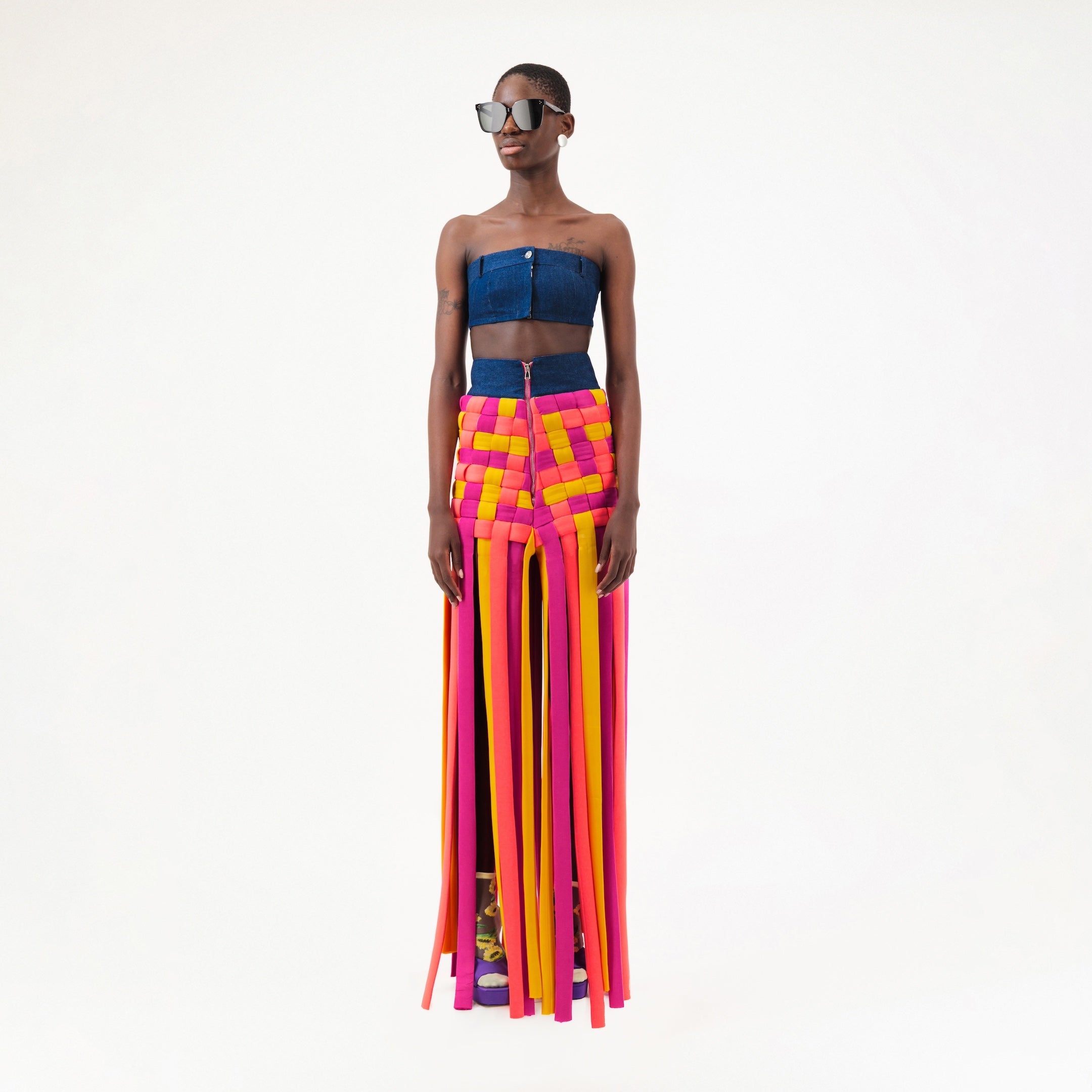 Multicolor Braided Fringe Skirt - Unique and Stylish – ÚCHÈ