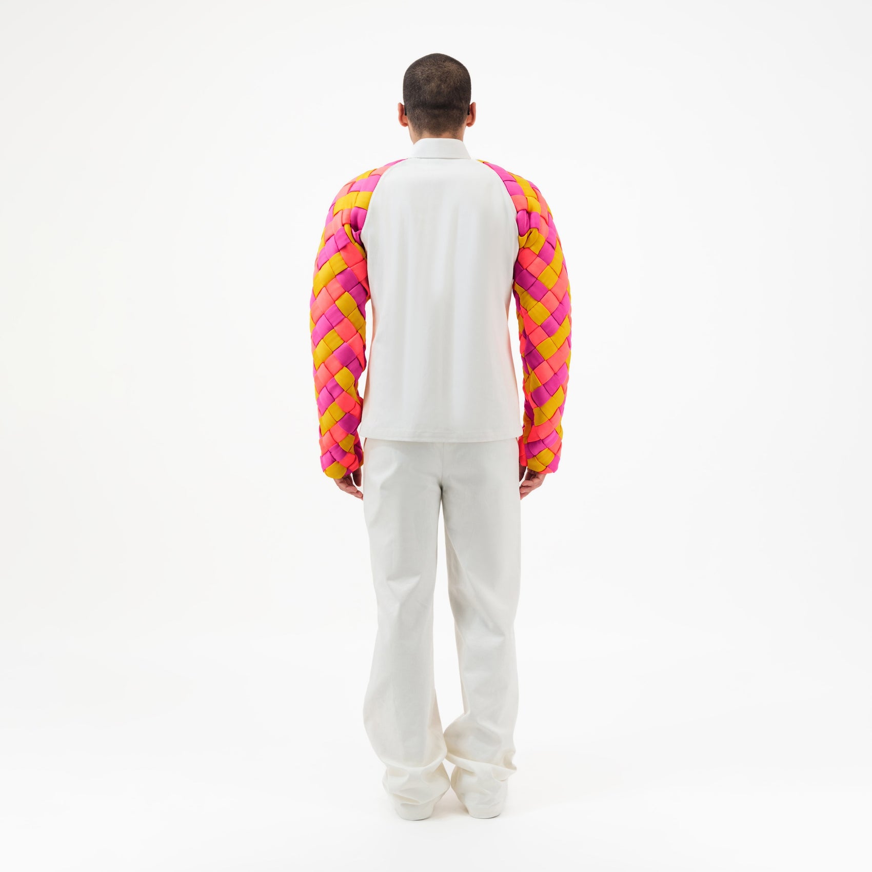 Multicolor Sleeve Denim Jacket