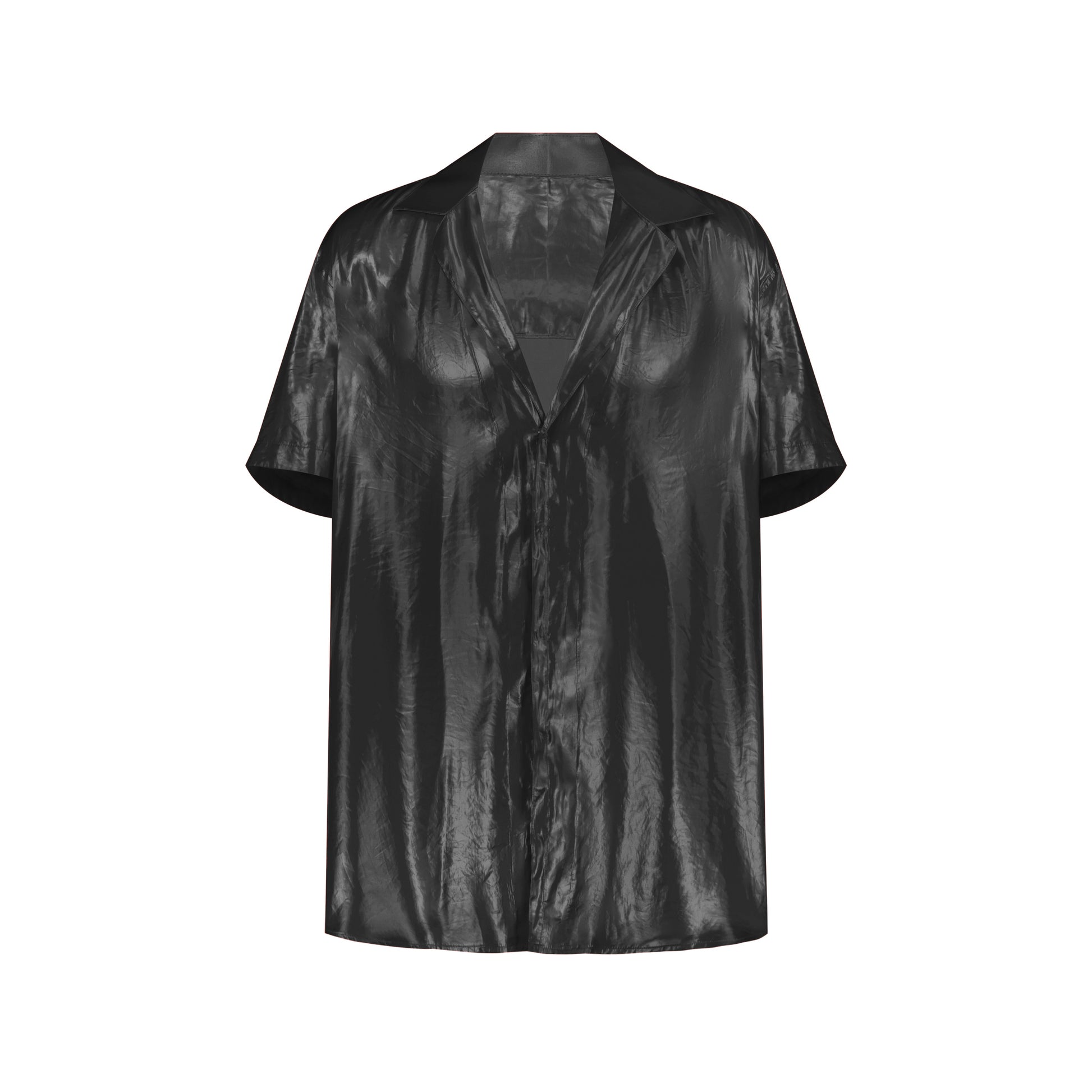 Black Satin Shirt