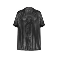 Black Satin Shirt