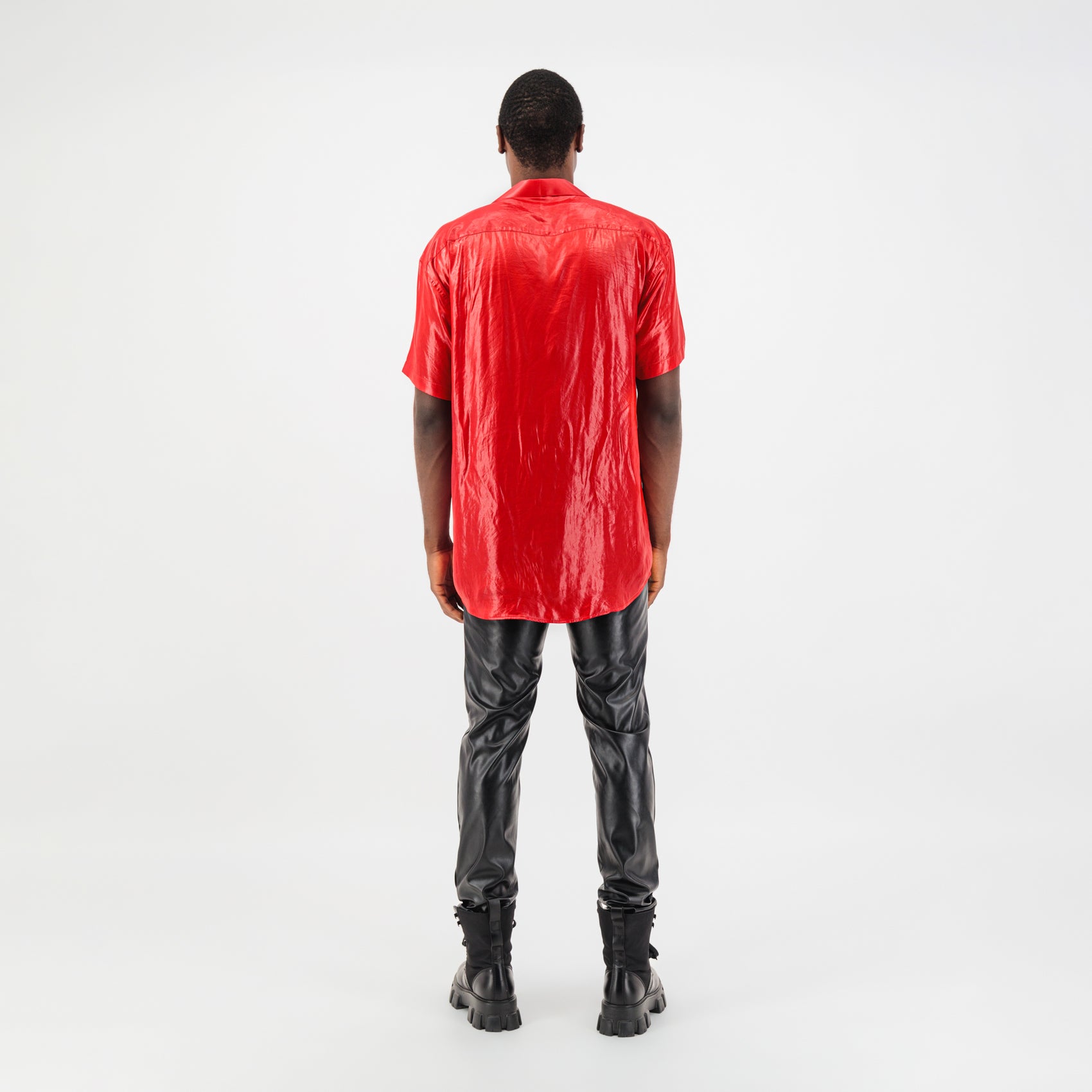 Red Satin Shirt