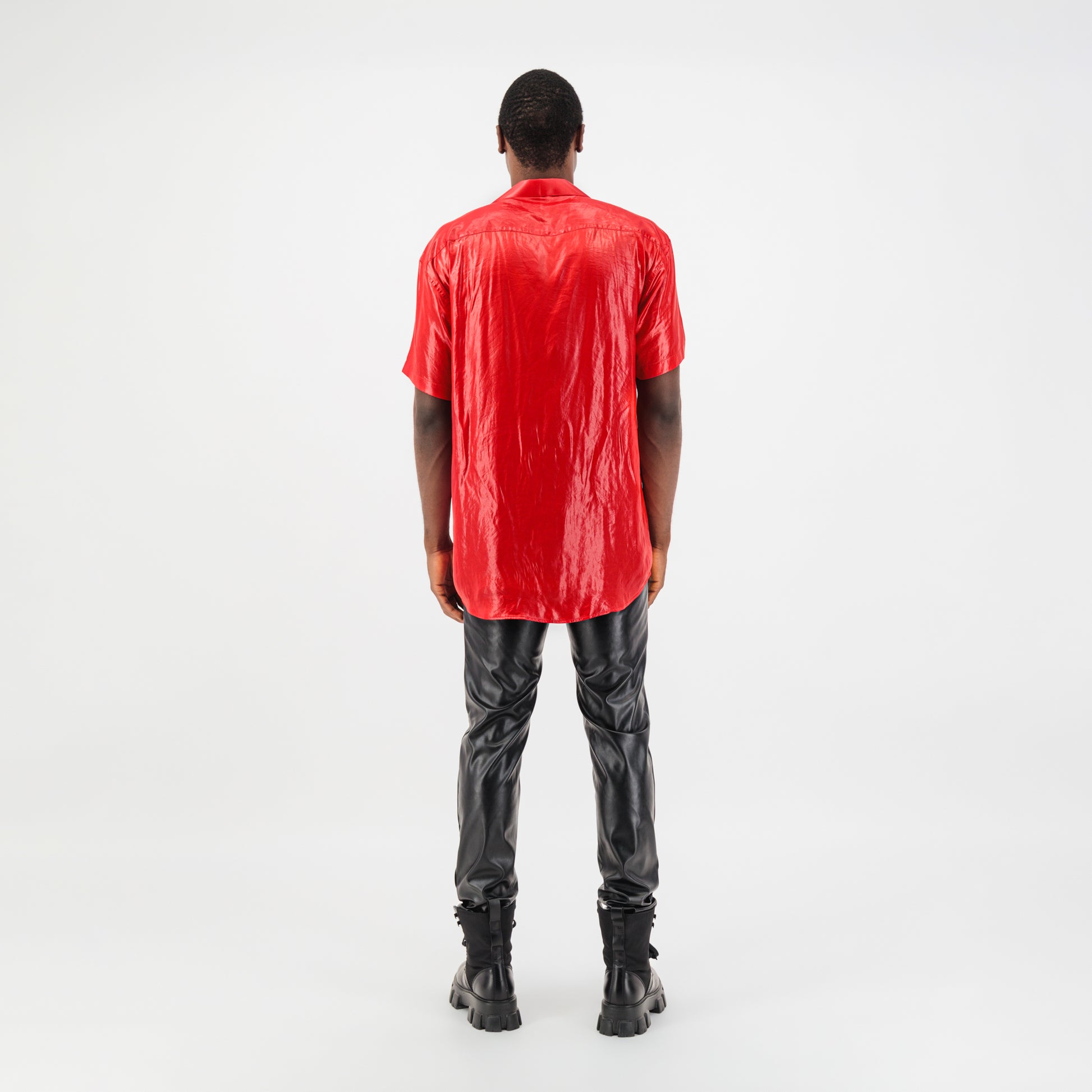Red Satin Shirt