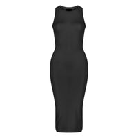 Semi-Sheer Dress In Black