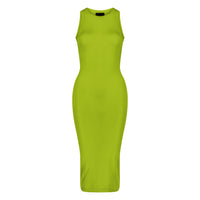 Semi-Sheer Dress In Green