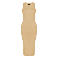 Semi-Sheer Dress In Nude