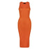 Semi-Sheer Dress In Orange
