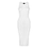 Semi-Sheer Dress In White