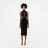 Sheer Paneling Cut Out Dress