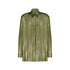 Side Cut-Out Shirt In Green