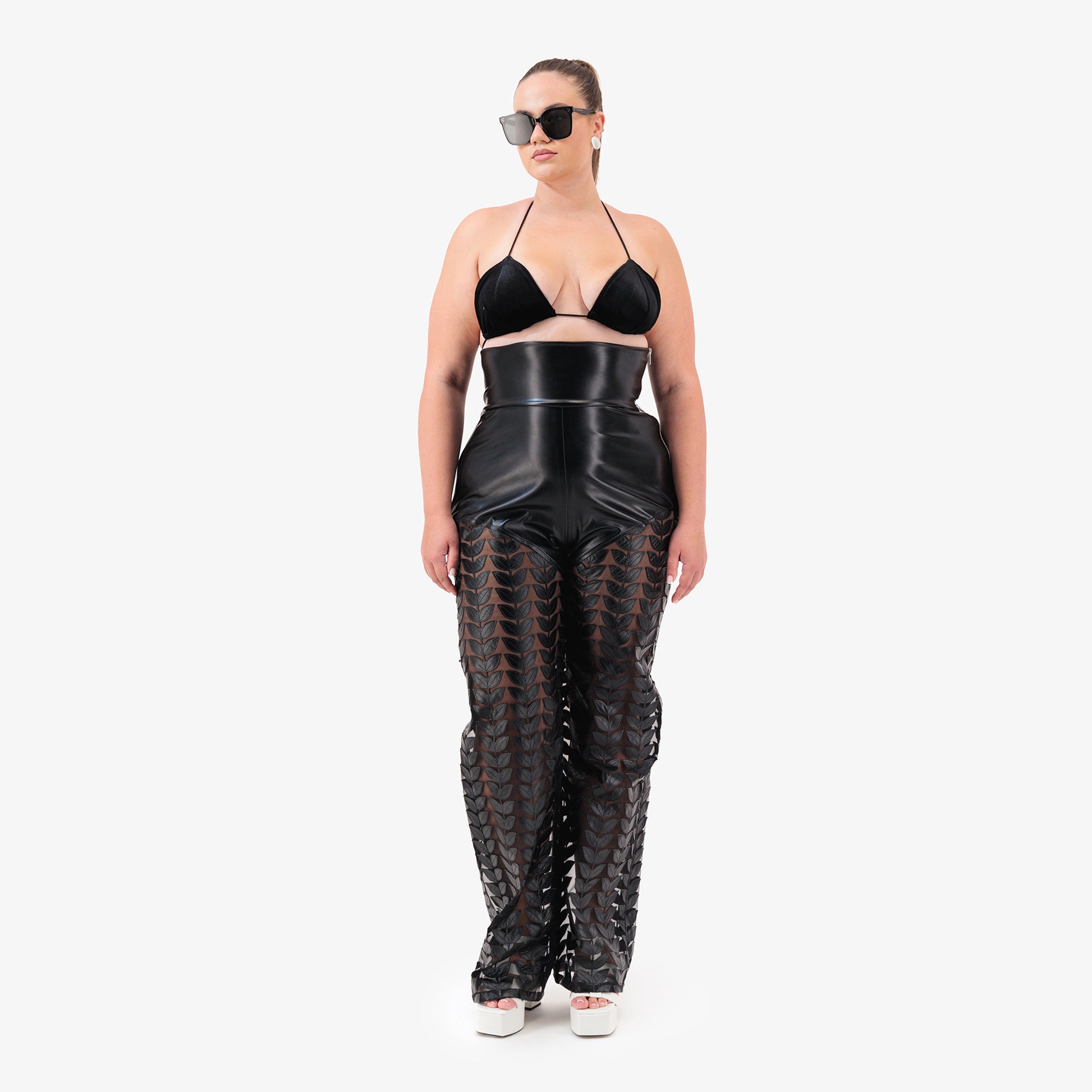 The Leather Leaf High Waist Pants