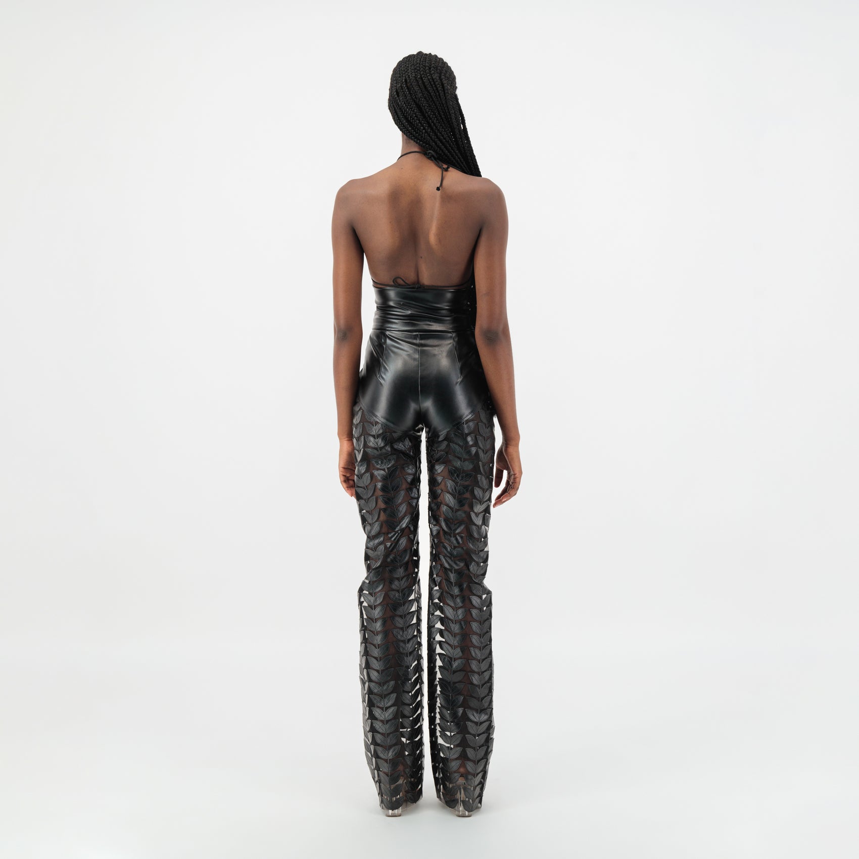 The Leather Leaf High Waist Pants