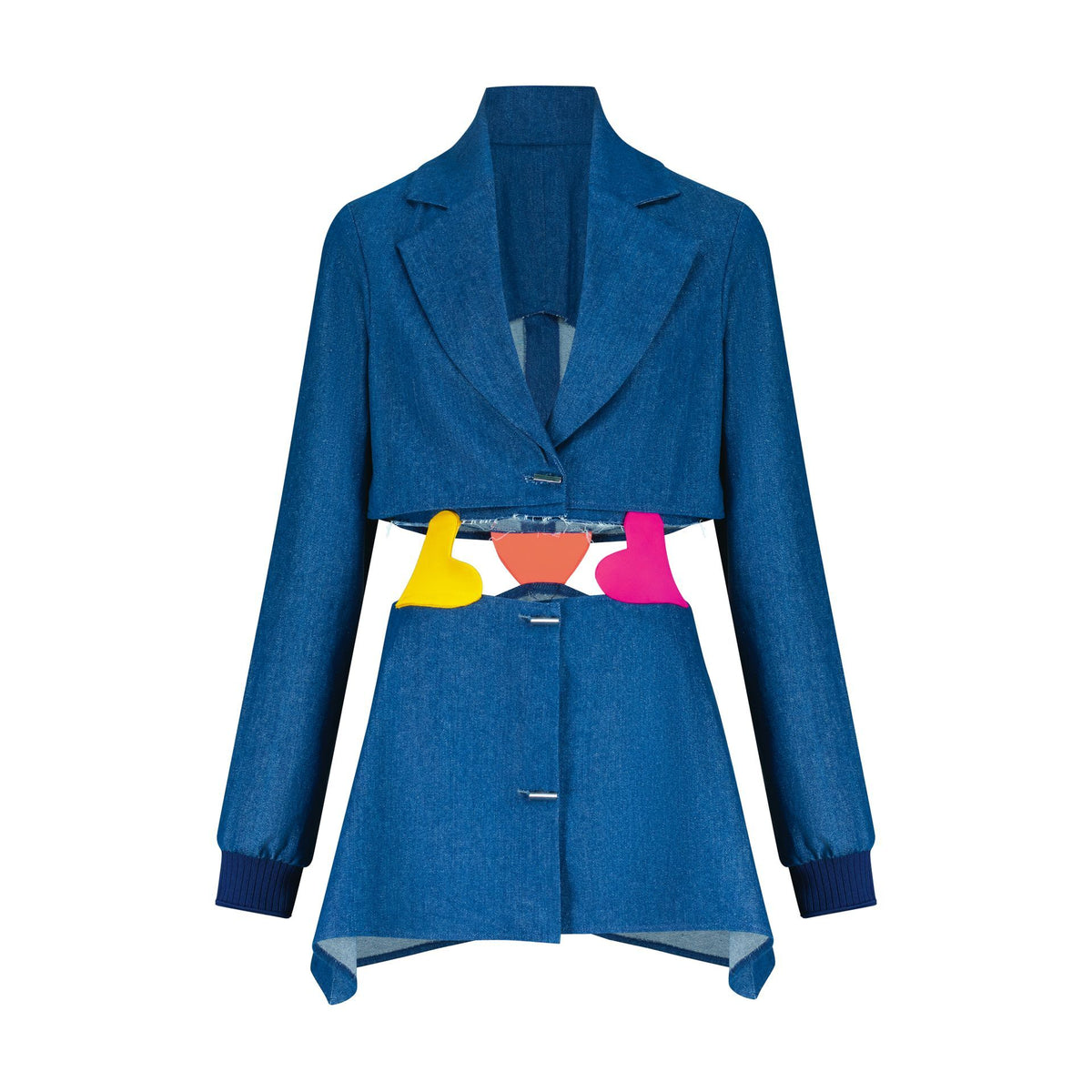 Three Heart Cut Out Jacket Dress