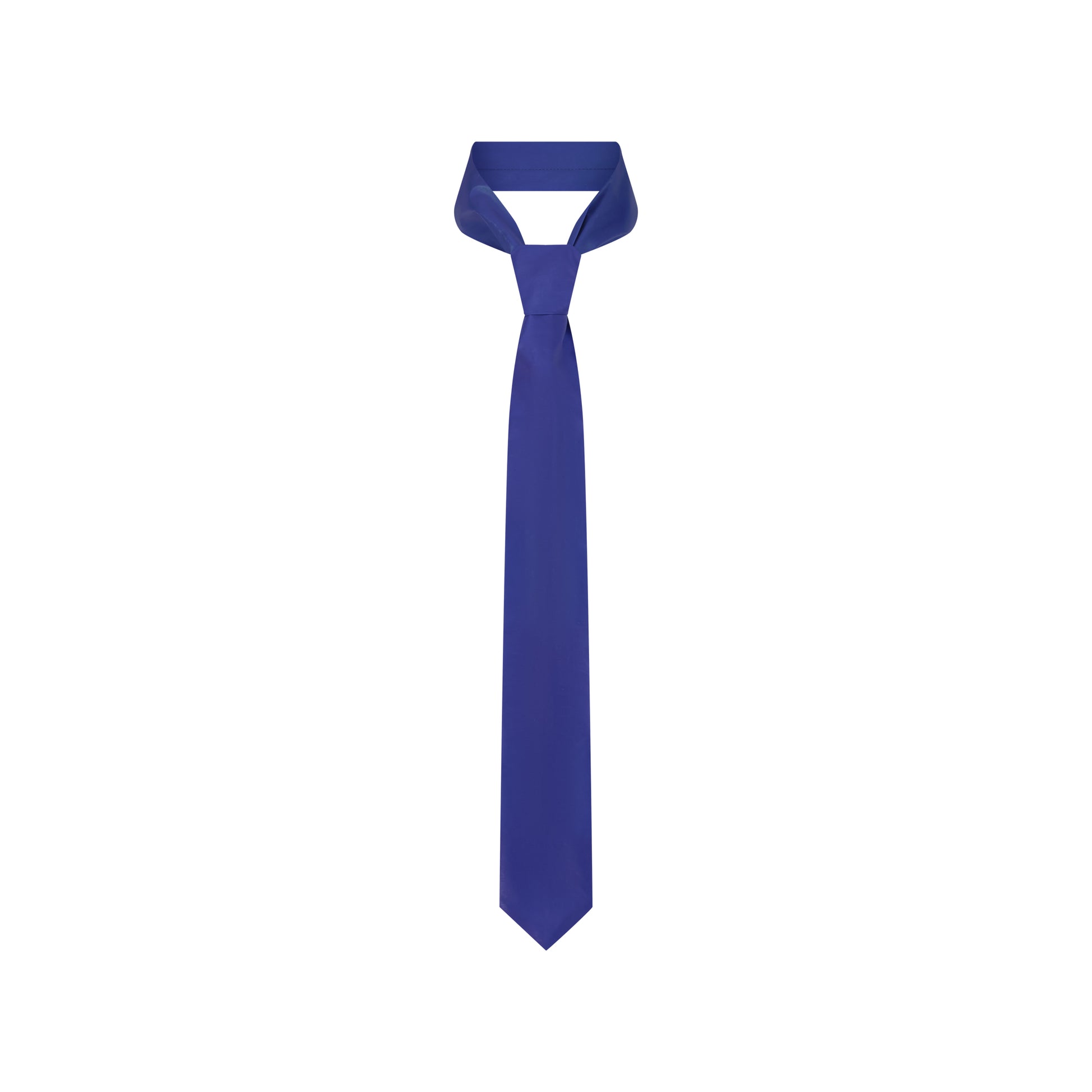 Adjustable reflective tie in purple, featuring a long length and point-shaped ends for a stylish look.