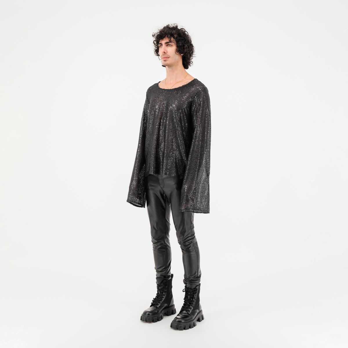 Sequin Oversized Shirt