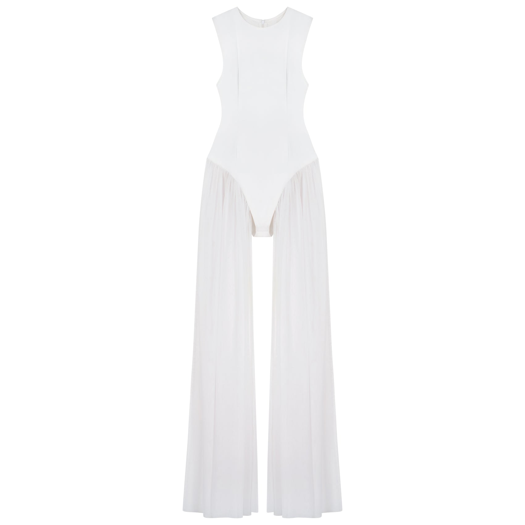 White Tulle Bodysuit