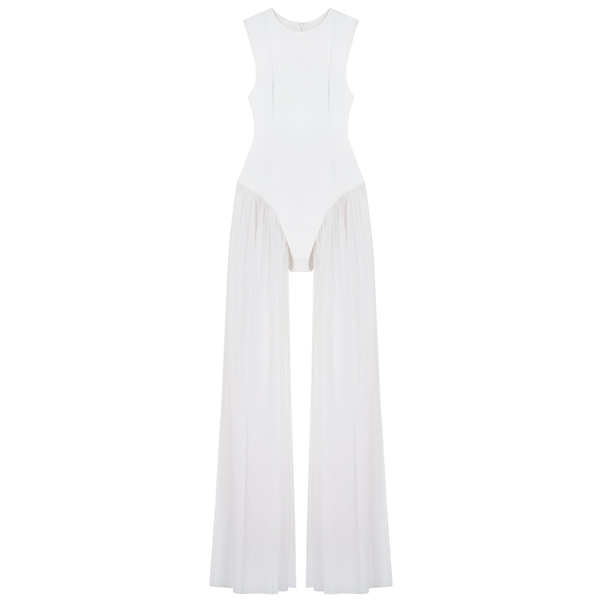 White Tulle Bodysuit